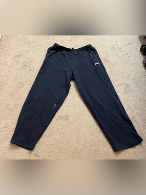 Basics Men’s XL Navy Blue Drawstring Sweatpants Cotton Blend